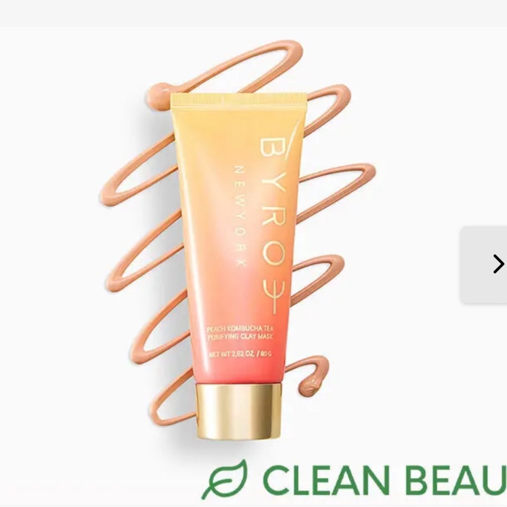 BYROE Peach Kombucha Tea Clay Mask
